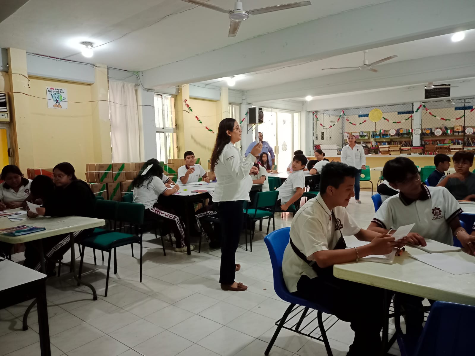 IMEC IMPARTE TALLER EN LA PREVENCIÓN DEL SUICIDIO A ESTUDIANTES DE LA ESCUELA SECUNDARIA FIDEL VELÁZQUEZ