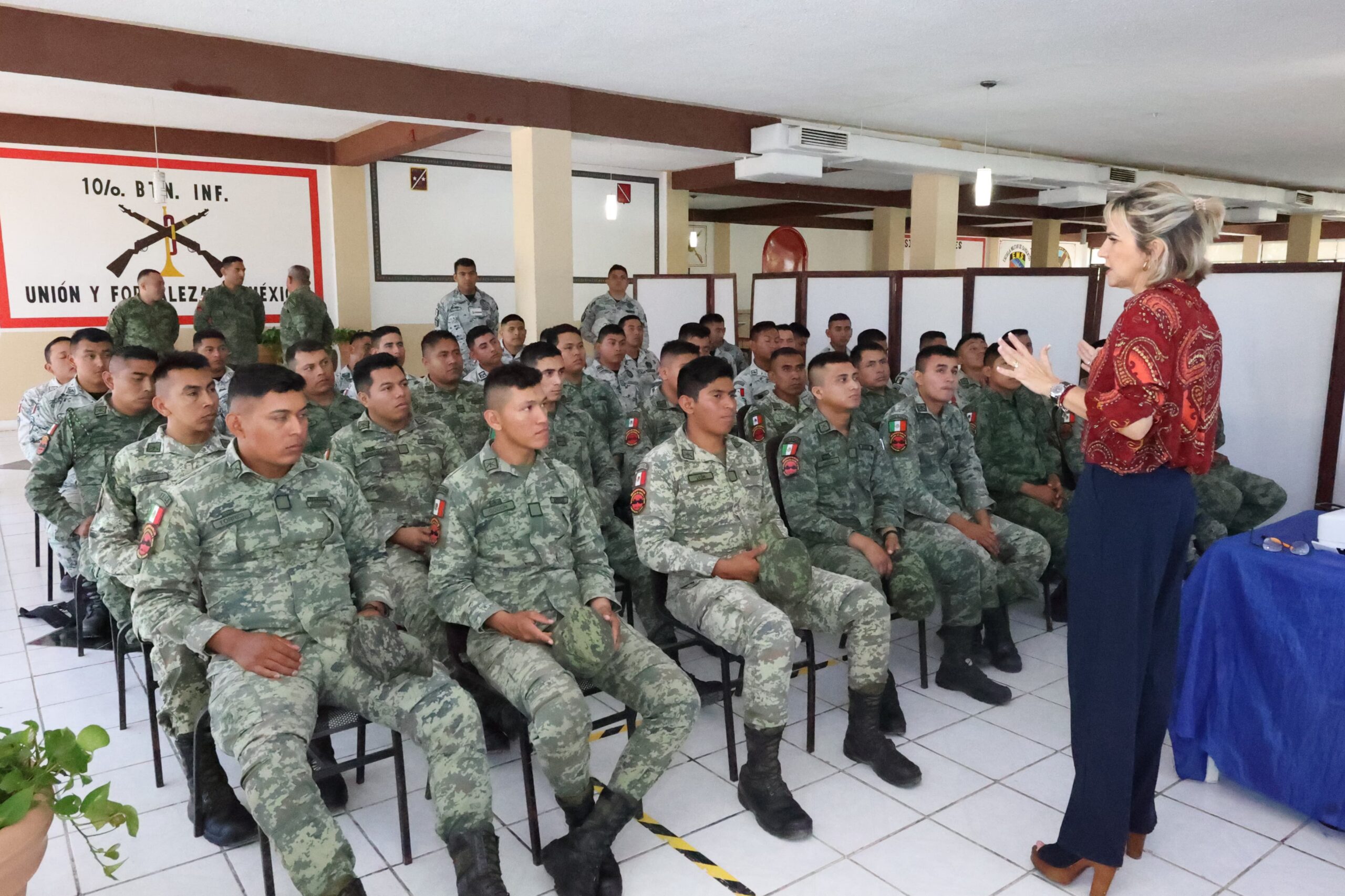 IMEC INICIA EL PROGRAMA ANUAL DE SENSIBILIZACIÓN A MÁS DE 800 ELEMENTOS DE LA ZONA MILITAR