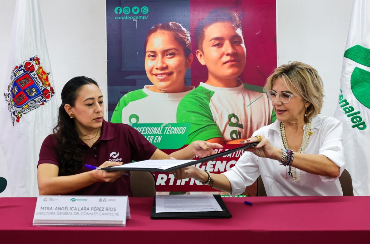IMEC Y CONALEP FIRMAN CONVENIO PARA IMPULSAR LA IGUALDAD DE GÉNERO Y EL DESARROLLO PROFESIONAL DE LA JUVENTUD CAMPECHANA