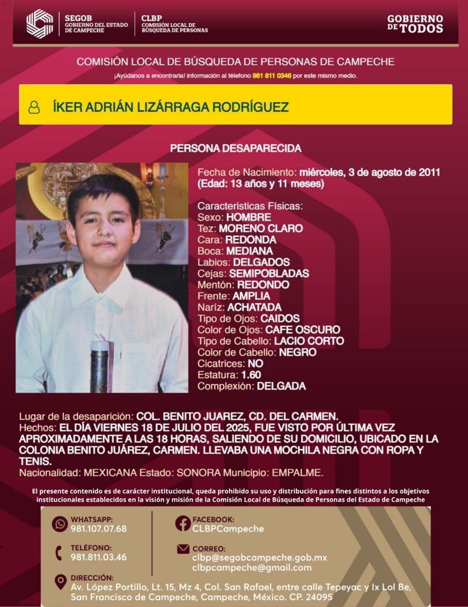 PERSONA LOCALIZADA