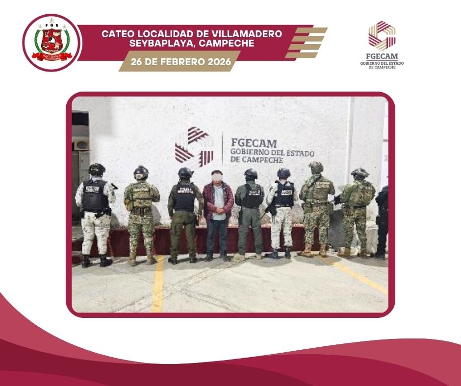 FGECAM EJECUTA DOS CATEOS EN VILLAMADERO; DOS PERSONAS ASEGURADAS