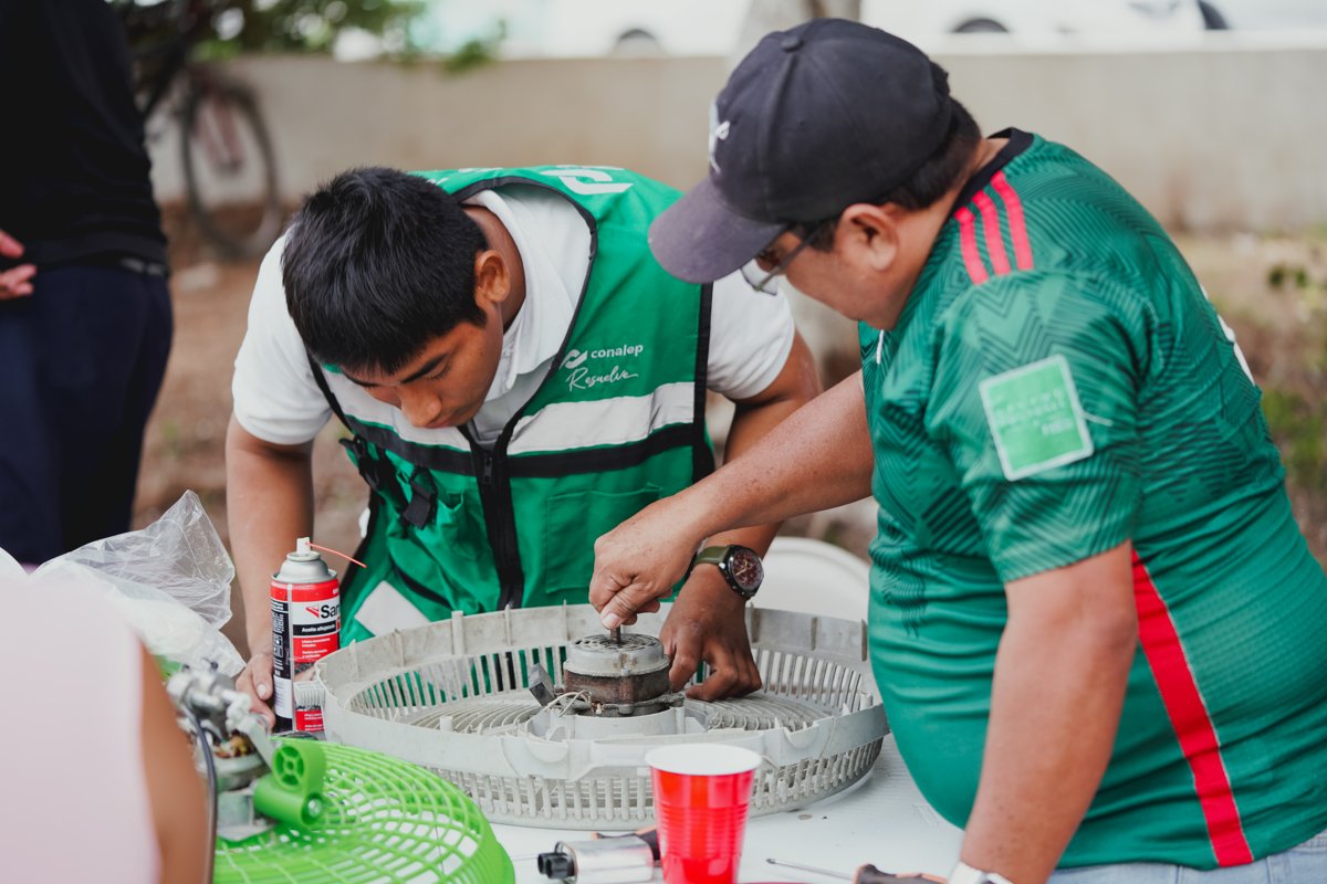 CONALEP PLANTEL CAMPECHE LLEVA PROGRAMA CONALEP HASTA TU CASA A COLONIA SAMULÁ