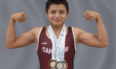 TRES CAMPECHANOS AL MUNDIAL JUVENIL DE PESAS, EN LIMA, PERÚ