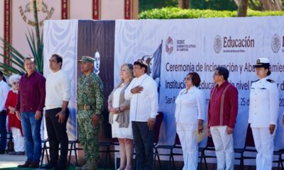 SE LLEVÓ A CABO SOLEMNE CEREMONIA CÍVICA DE INCINERACIÓN DE LÁBAROS PATRIOS Y ABANDERAMIENTO DE ESCOLTAS