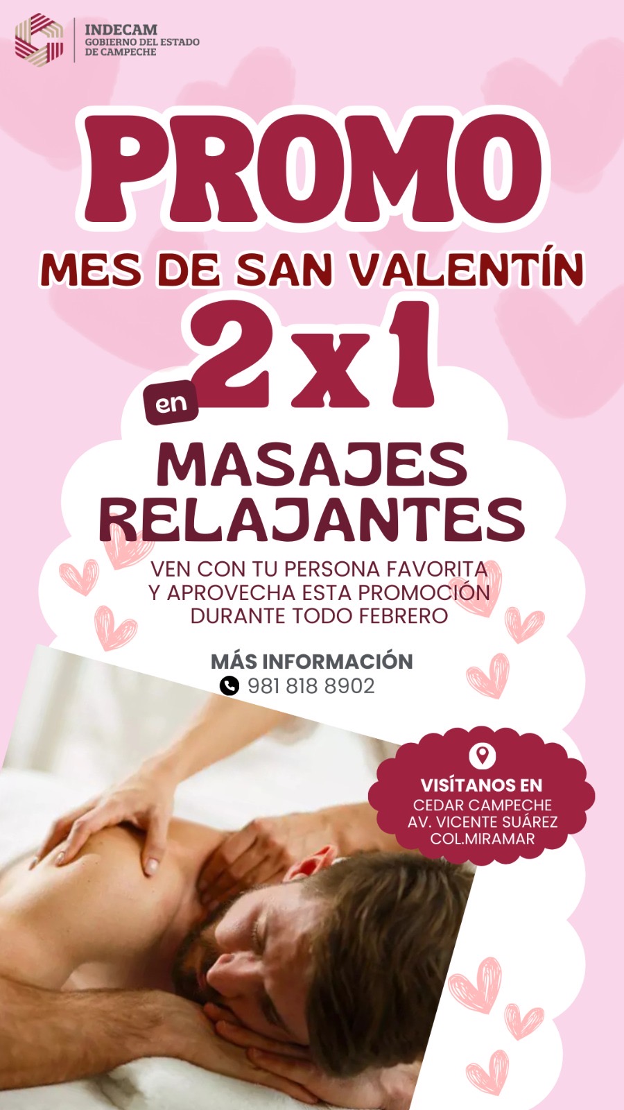 PROMOCIÓN DE SAN VALENTÍN EN LA CLÍNICA DEPORTIVA DEL CEDAR