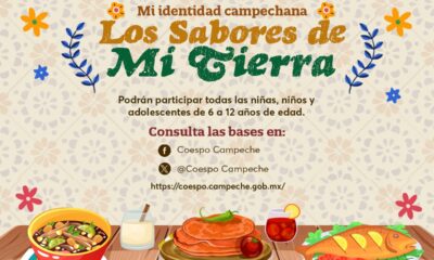 INVITAN A PARTICIPAR EN EL TERCER CONCURSO DE DIBUJO Y PINTURA INFANTIL “MI IDENTIDAD CAMPECHANA, LOS SABORES DE MI TIERRA”