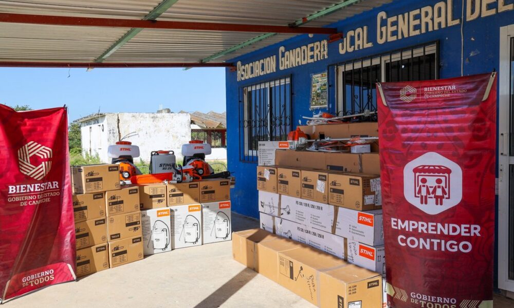BIENESTAR RESPALDA AL SECTOR GANADERO CON ENTREGA DE EQUIPO EN CAMPECHE