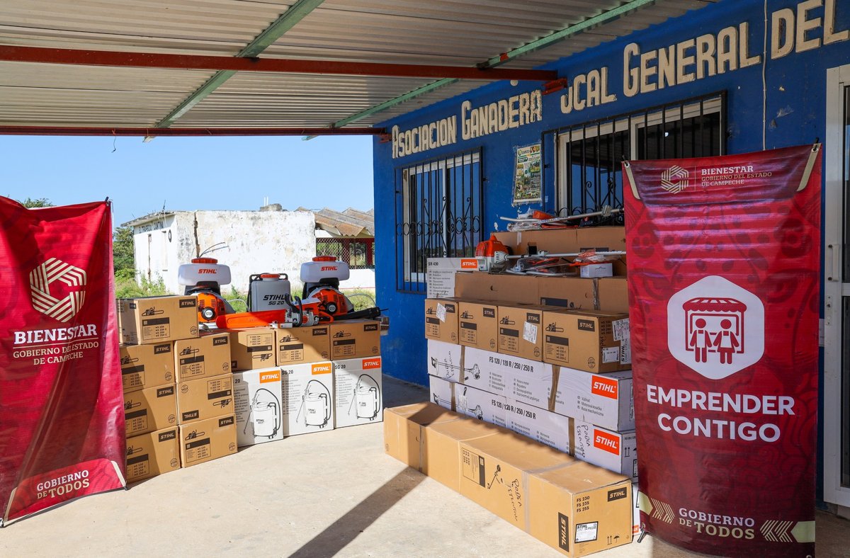 BIENESTAR RESPALDA AL SECTOR GANADERO CON ENTREGA DE EQUIPO EN CAMPECHE