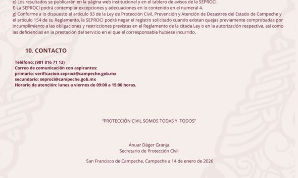 CONVOCATORIA PARA EL PROCESO DE REGISTRO COMO TERCERO ACREDITADO