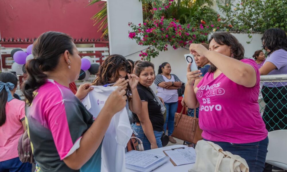 IMEC BRINDA SERVICIOS GRATUITOS A MUJERES EN EL CDC DE LA COLONIA SASCALUM