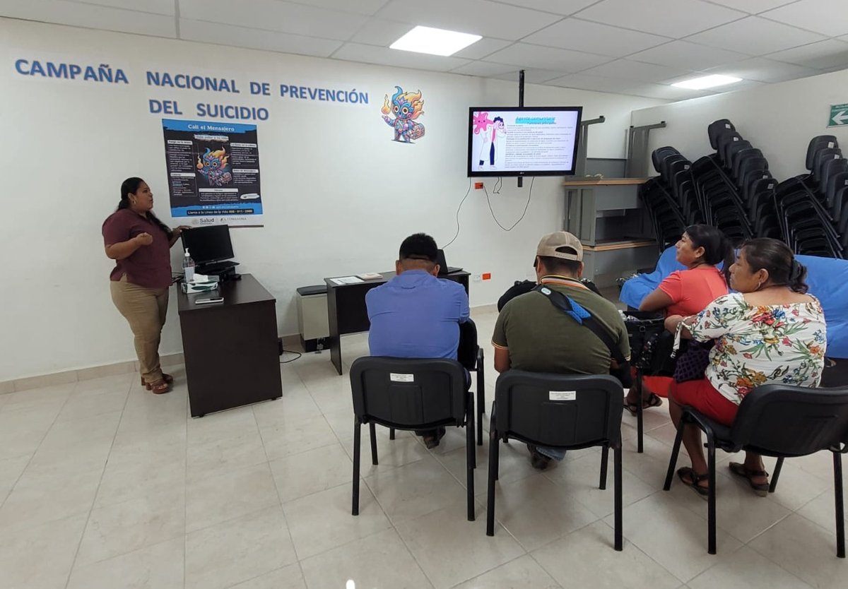 EN CANDELARIA ADIESTRAN A AGENTES COMUNITARIOS PARA DETECTAR PROBLEMAS DE SALUD MENTAL Y ADICCIONES
