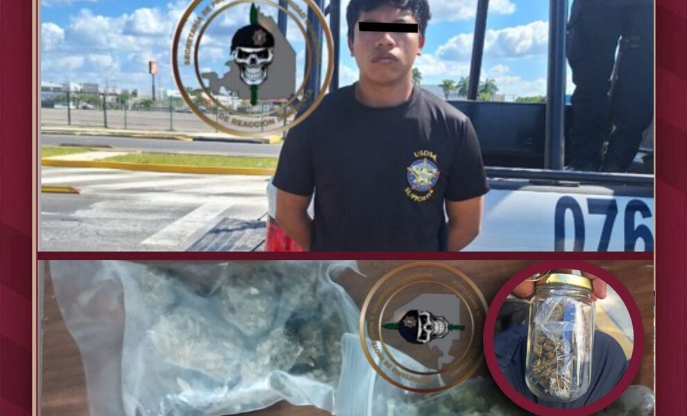 DETENIDO POR DELITOS CONTRA LA SALUD EN CAMPECHE