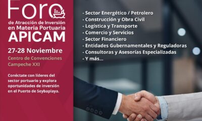 APICAM CONVOCA AL FORO DE ENCUENTROS Y ATRACCIÓN DE INVERSIONES EN MATERIA PORTUARIA