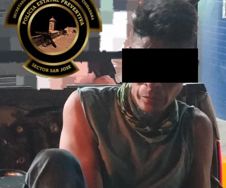 SPSC ASEGURA A SUJETO EN POSESIÓN DE PRESUNTA ARMA DE FUEGO EN LA CAPITAL DEL ESTADO