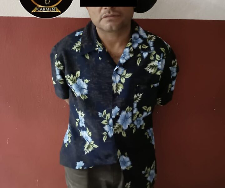SPSC ASEGURA A DOS PERSONAS EN POSESIÓN DE PRESUNTA DROGA EN CARMEN