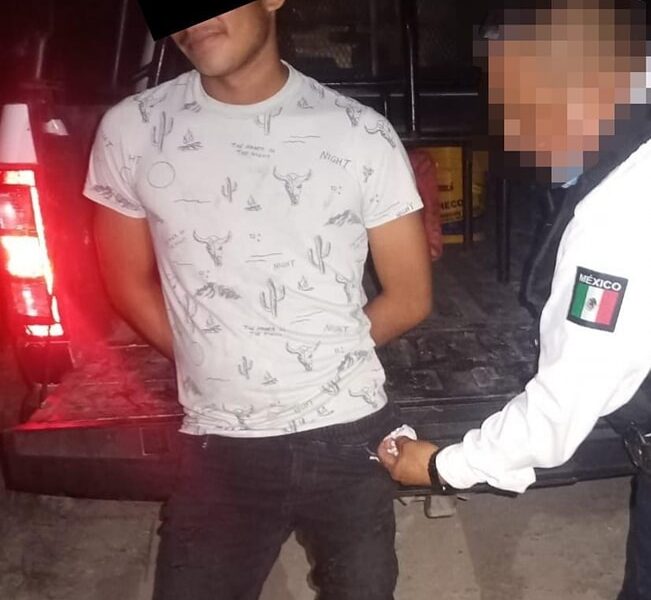 SPSC ASEGURA A DOS PERSONAS EN POSESIÓN DE PRESUNTA DROGA EN LA CAPITAL DEL ESTADO