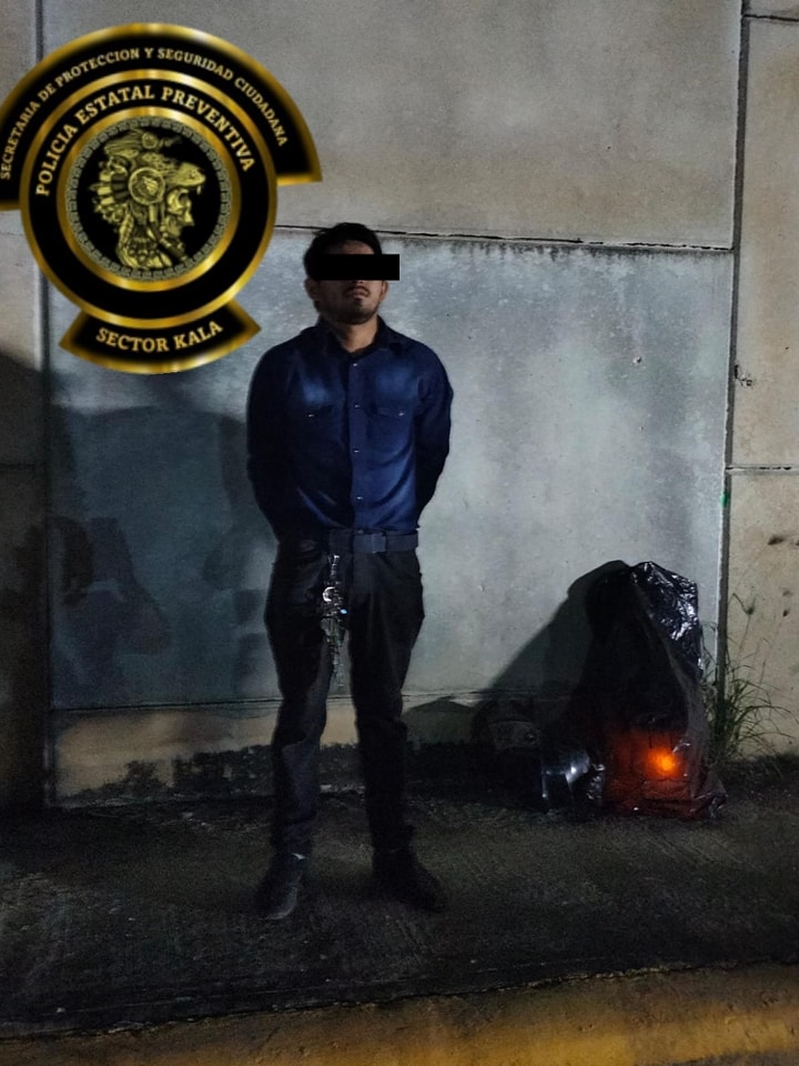 SPSC ASEGURA A SUJETO EN LA CAPITAL DEL ESTADO