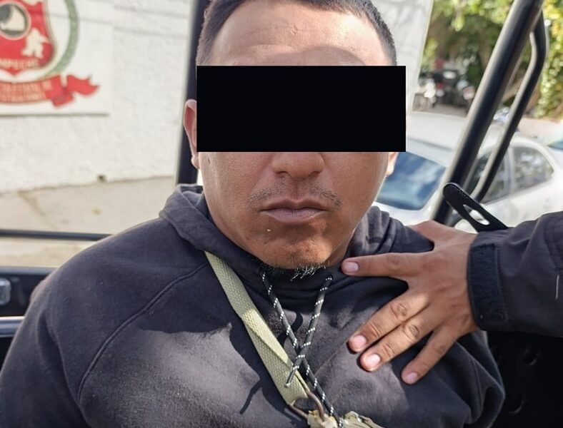 SPSC ASEGURA A SUJETO EN LA CAPITAL DEL ESTADO