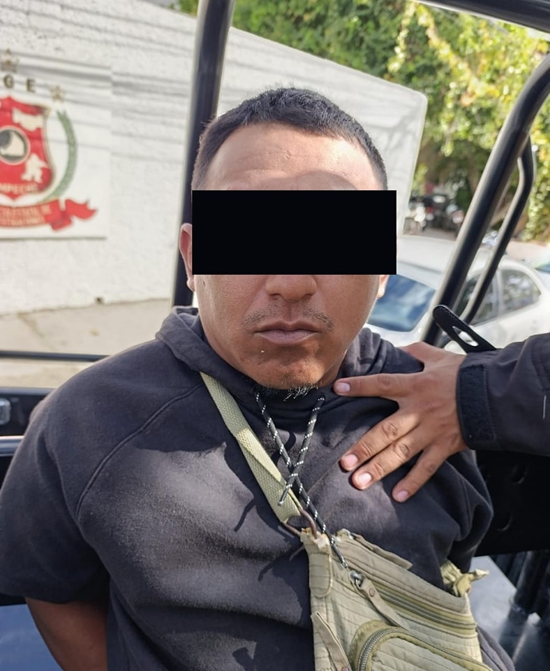 SPSC ASEGURA A SUJETO EN LA CAPITAL DEL ESTADO