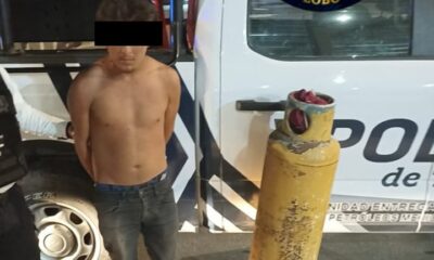 SPSC ASEGURA A SUJETO EN LA CAPITAL DEL ESTADO