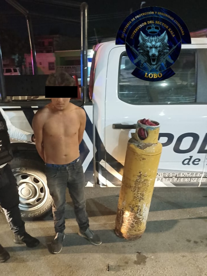 SPSC ASEGURA A SUJETO EN LA CAPITAL DEL ESTADO