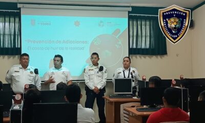 SPSC IMPARTE PLÁTICA PREVENCIÓN DE ADICCIONES EN EL COBACAM EMSAD 12 EL JUNCAL