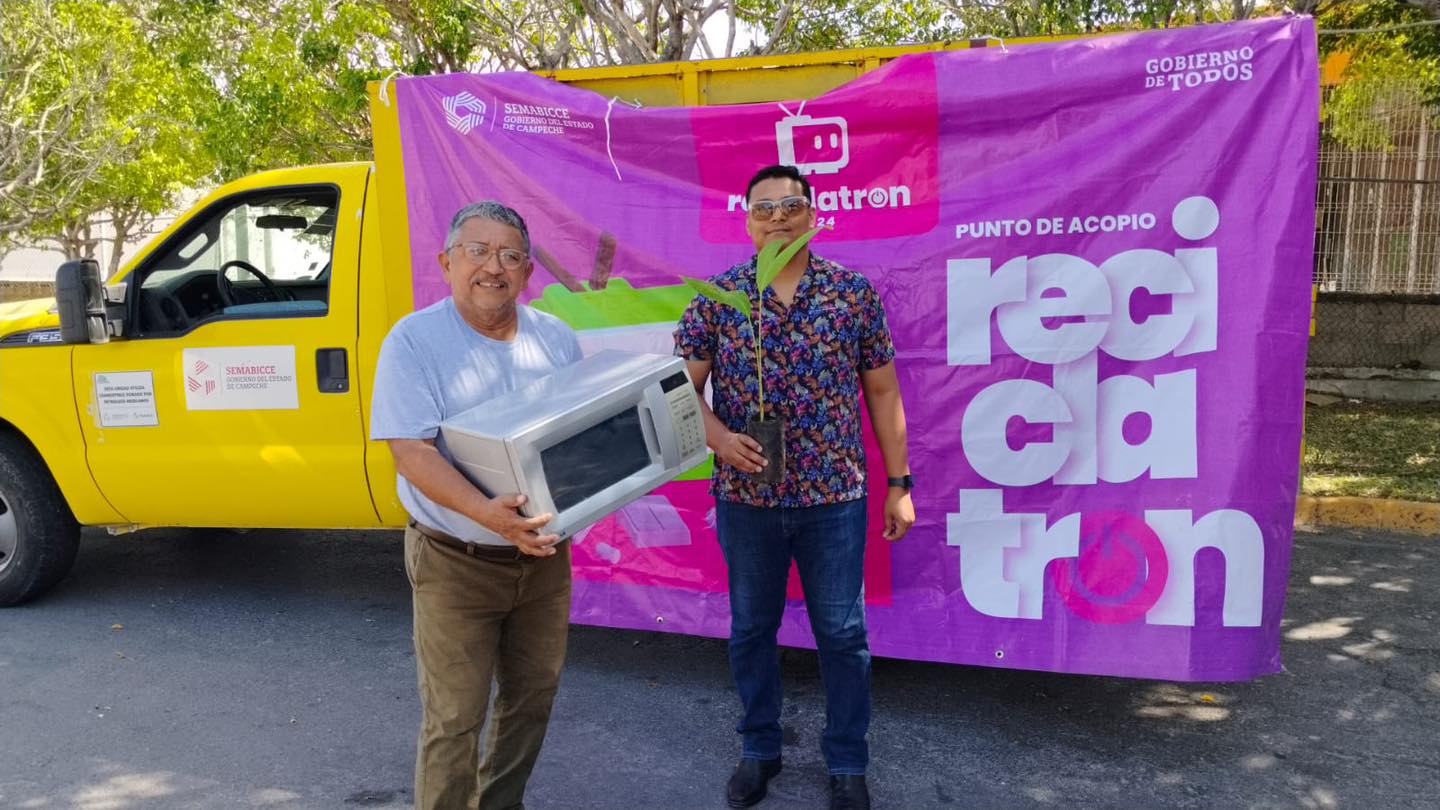 CAMPECHANOS SE UNEN POR UN MEJOR MANEJO DE LOS RESIDUOS CON EL RECICLATRÓN