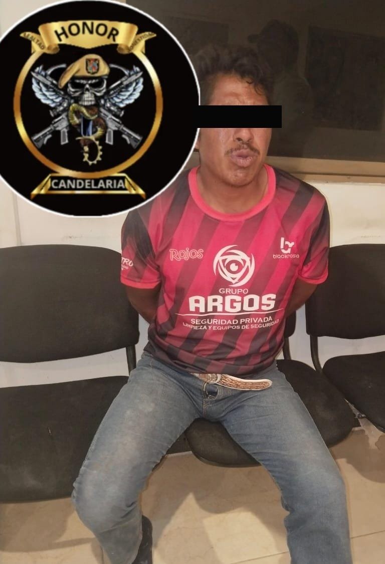 SPSC ASEGURA A SUJETO POR PRESUNTA VIOLENCIA FAMILIAR EN CANDELARIA