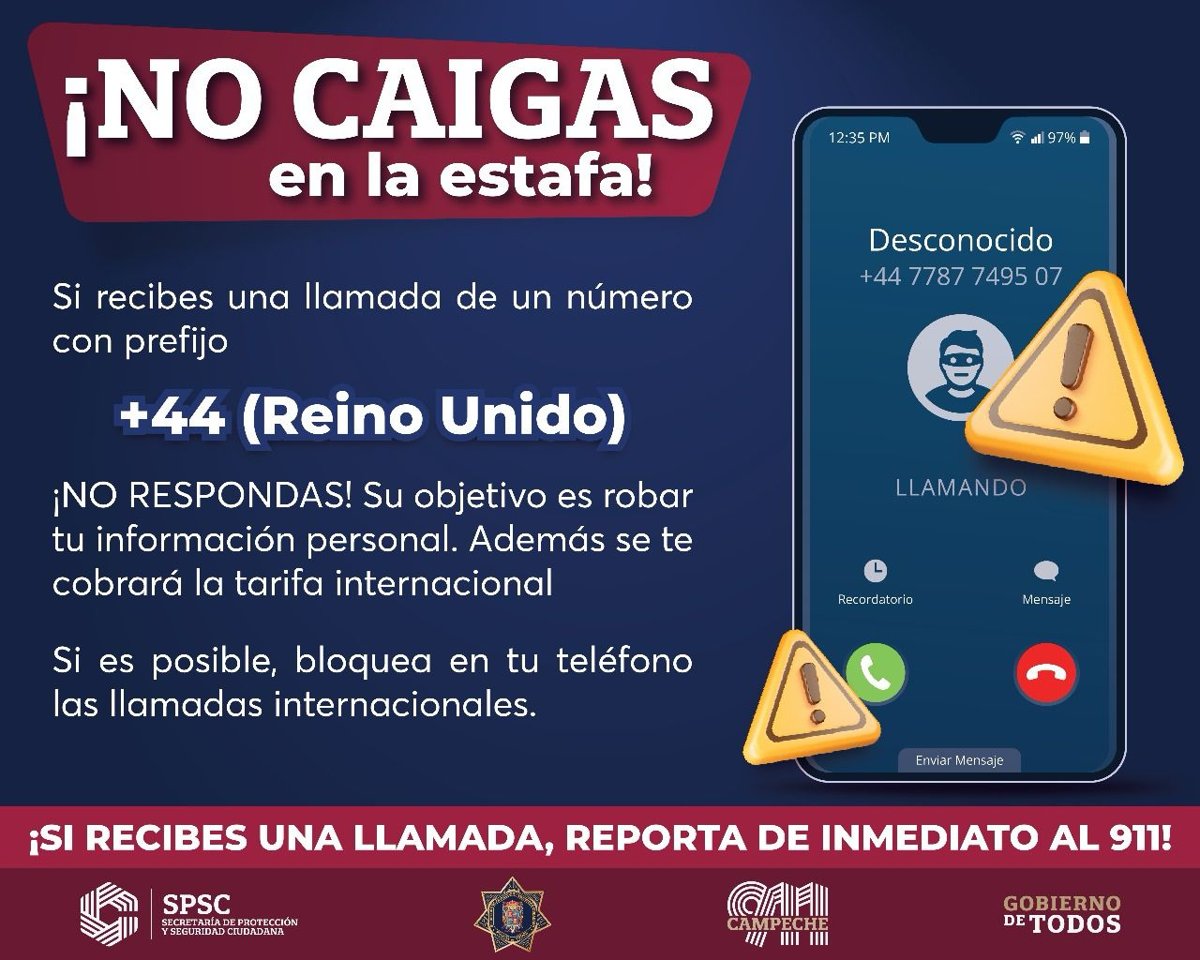SPSC ALERTA SOBRE LLAMADAS TELEFÓNICAS CON FINES DE EXTORSIÓN