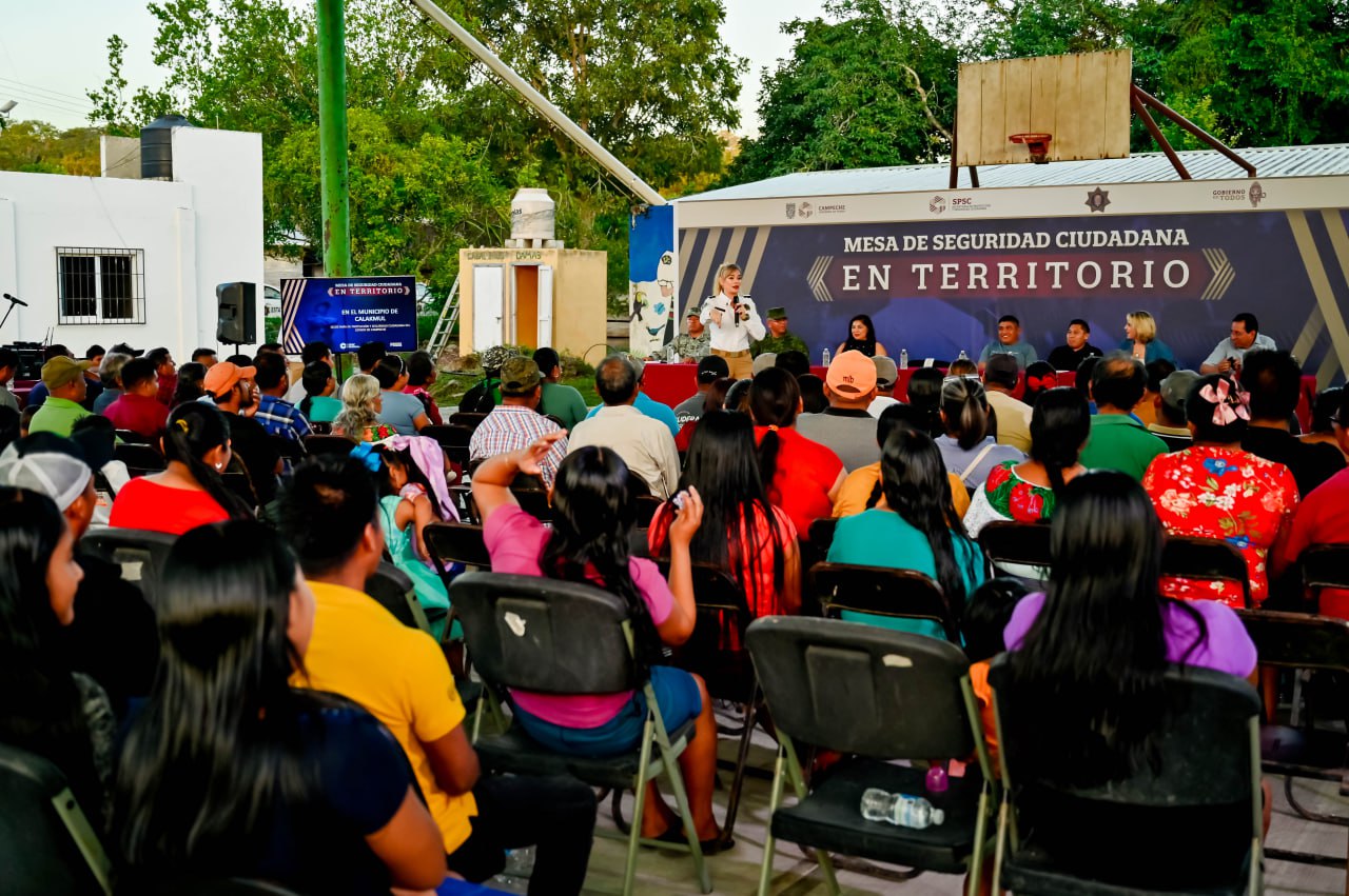 SPSC LLEVA “MESA DE SEGURIDAD CIUDADANA EN TERRITORIO” A LA COMUNIDAD UNIÓN 20 DE JUNIO, CALAKMUL