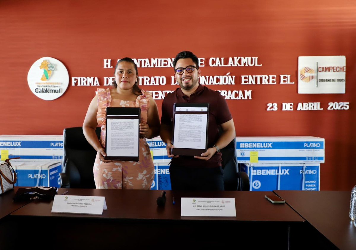 RECIBE COBACAM DONACIÓN DE H. AYUNTAMIENTO DE CALAKMUL