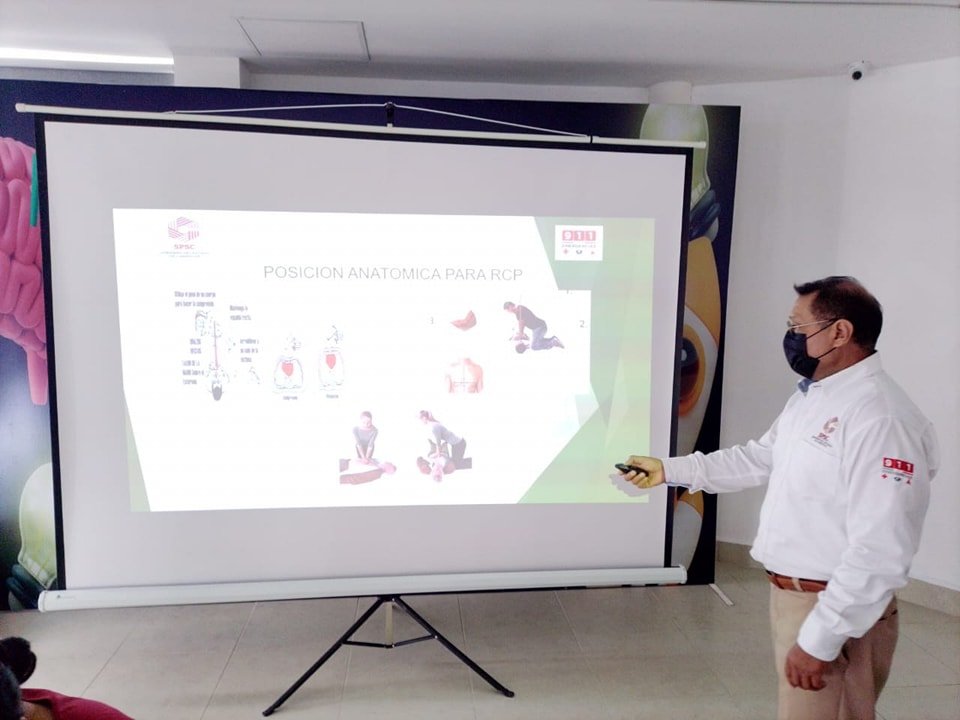 PERSONAL DEL C5 IMPARTE CURSO-TALLER DE SOPORTE DE VIDA BÁSICO Y REANIMACIÓN CARDIOPULMONAR
