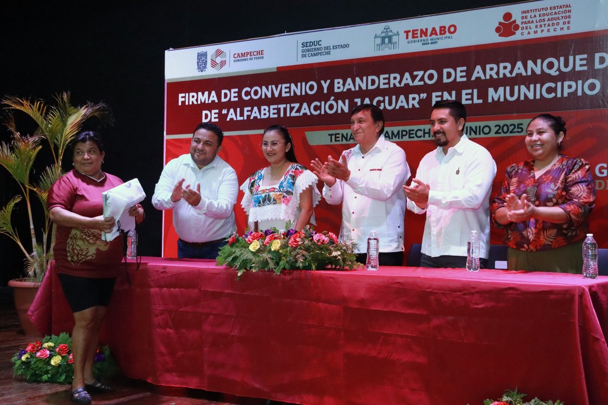 “ALFABETIZACIÓN JAGUAR” LLEGA A TENABO CON EL IEEA CAMPECHE Y EL AYUNTAMIENTO