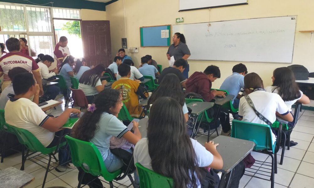 TRES MIL 800 ESTUDIANTES PRESENTAN EXAMEN DE ADMISIÓN EN EL COBACAM
