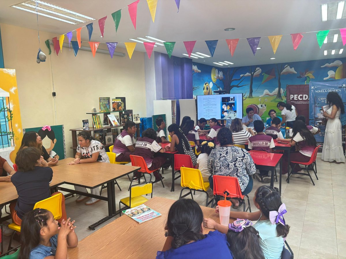 PRESENTAN PROYECTOS PECDA EN LA BIBLIOTECA FRANCISCO SOSA ESCALANTE