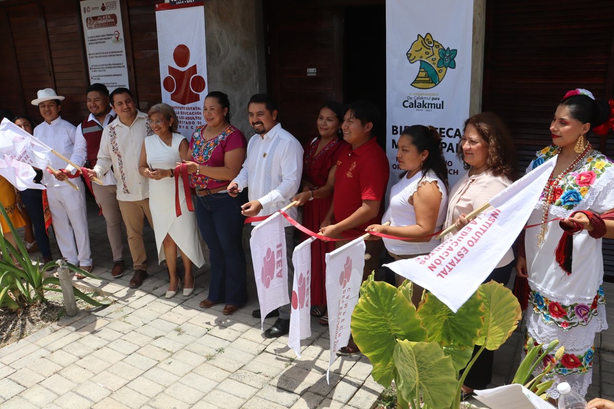 ARRANCA PROGRAMA “ALFABETIZACIÓN JAGUAR” EN CALAKMUL CON INAUGURACIÓN DE PLAZA COMUNITARIA