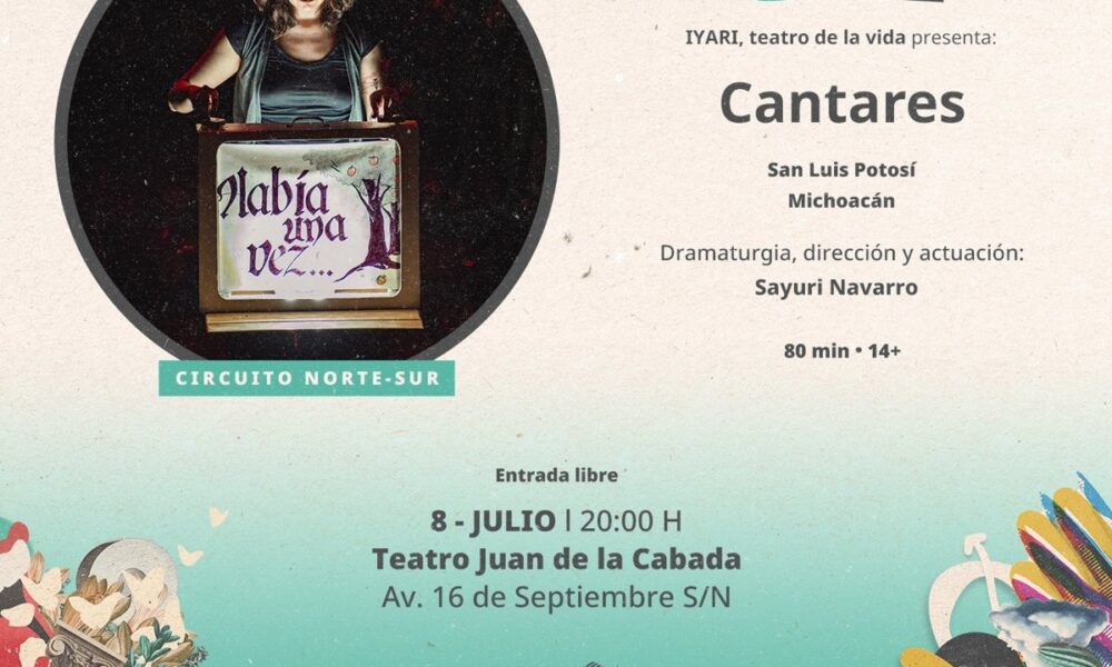 ARRANCA HOY FESTIVAL TEATRO A UNA SOLA VOZ CIRCUITO NORTE-SUR