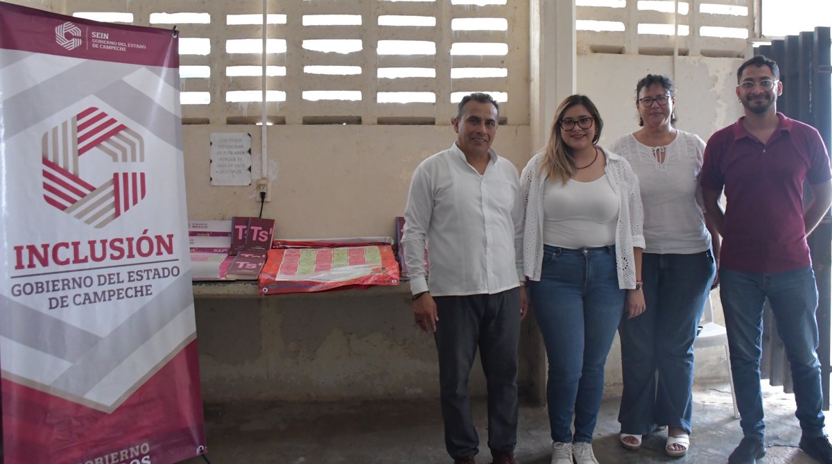 LA SECRETARÍA DE INCLUSIÓN ENTREGA MATERIALES EN LENGUA MAYA AL ÁREA FEMENIL DEL CERESO DE KOBÉN