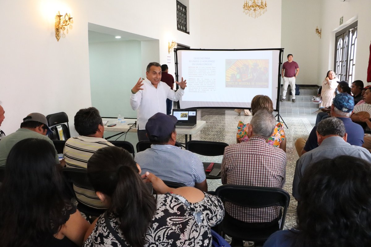 LA SECRETARÍA DE INCLUSIÓN IMPARTE TALLER A LIDERAZGOS INDÍGENAS Y PERSONAL DEL H. AYUNTAMIENTO DE TENABO
