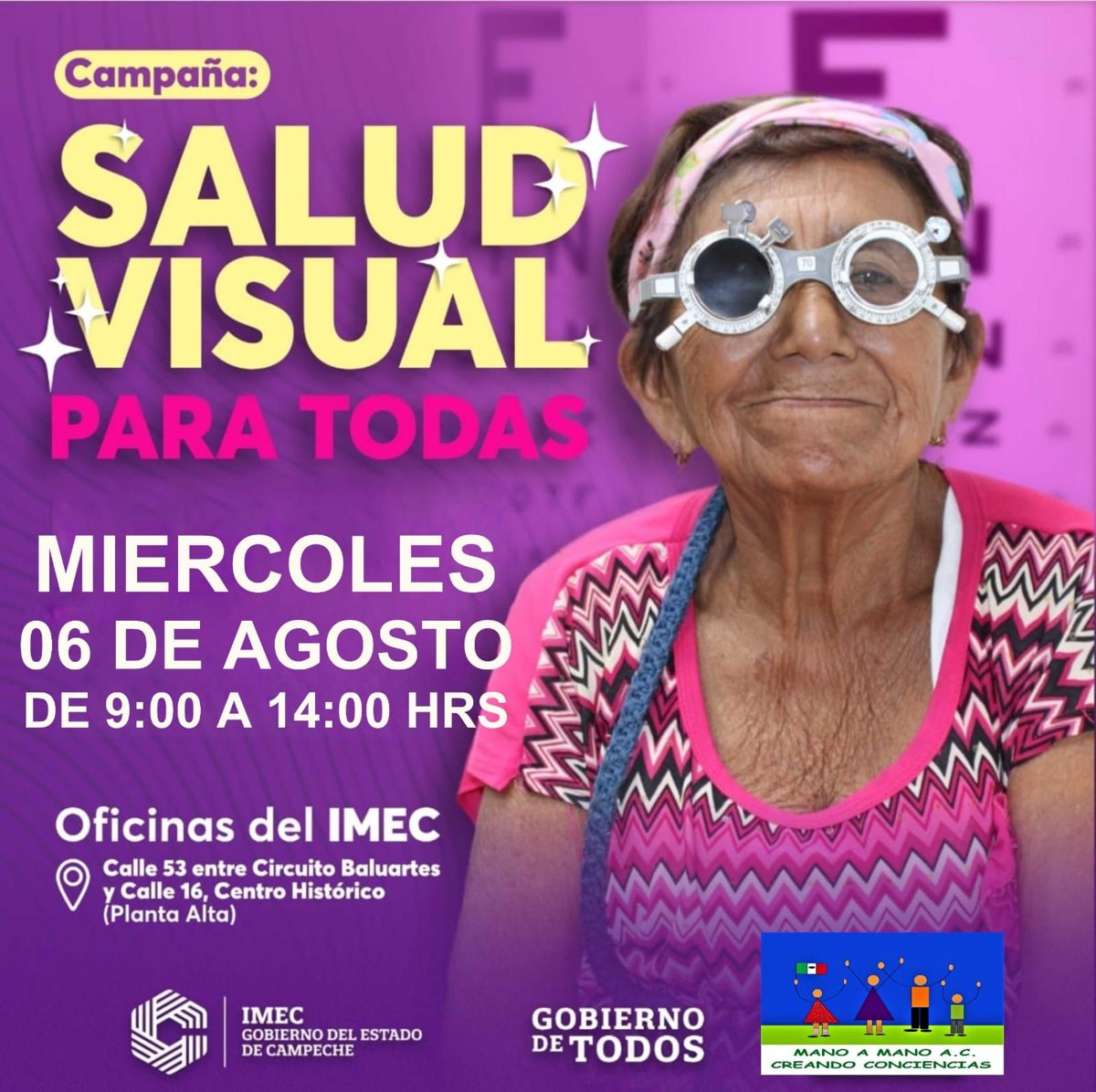 IMEC Y LA ASOCIACIÓN CIVIL “MANO A MANO” CONTINÚAN CON LA CAMPAÑA: SALUD VISUAL PARA TODAS