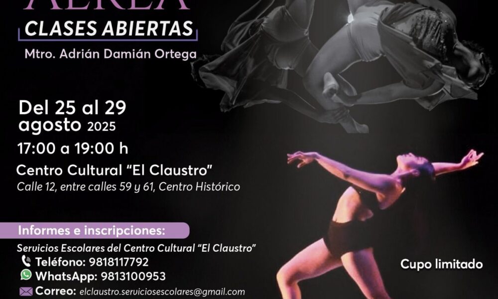 INSTITUTO DE CULTURA INVITA A CLASES DE DANZA AÉREA