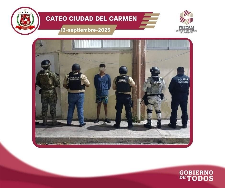 FGECAM EJECUTA ORDEN DE CATEO EN CIUDAD DEL CARMEN