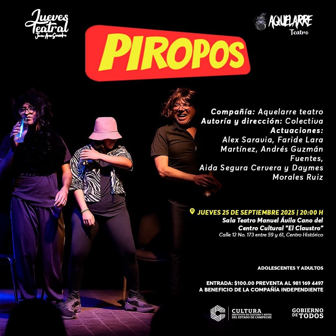 “JUEVES TEATRAL” PRESENTA LA OBRA “PIROPOS”