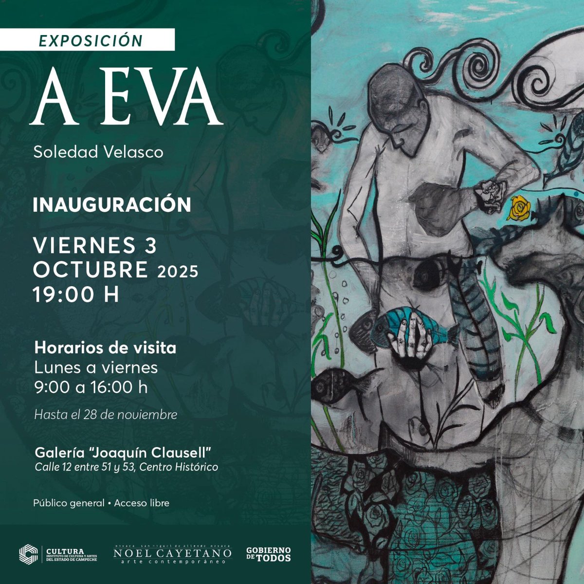 SOLEDAD VELASCO PRESENTA LA EXPOSICIÓN “A EVA” , EN LA GALERÍA DE ARTE JOAQUÍN CLAUSELL