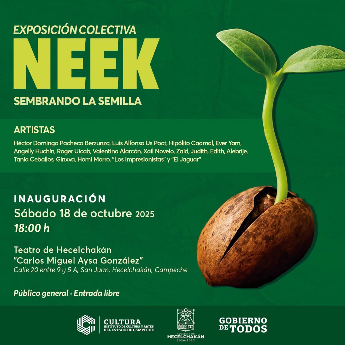INAUGURA EXPOSICIÓN COLECTIVA "NEEK" EN HECELCHAKÁN