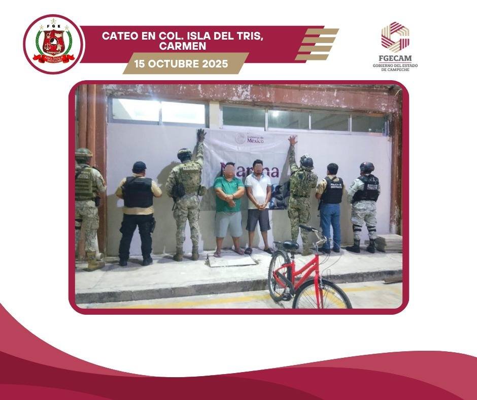 FGECAM REALIZA TRES CATEOS EN CIUDAD DEL CARMEN