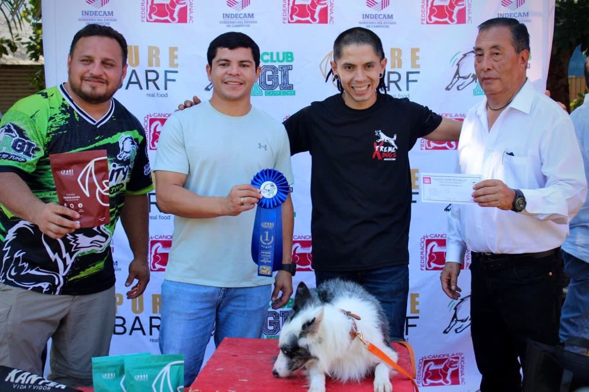 CAMPECHANOS Y SUS PELUDITOS BRILLAN EN LA COMPETENCIA DE OBEDIENCIA CANINA