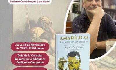 EL LIBRO AMARÍLICO. A LA CAZA DE UN ASESINO, DE EDGARDO ARREDONDO, SE PRESENTARÁ EN LA BIBLIOTECA CAMPECHE
