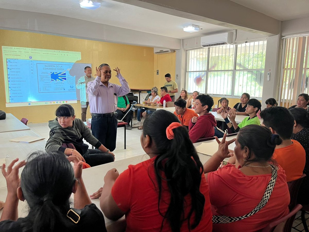 SECRETARÍA DE INCLUSIÓN CLAUSURA CURSO DE LENGUA DE SEÑAS MEXICANA EN EL CAM NO. 02