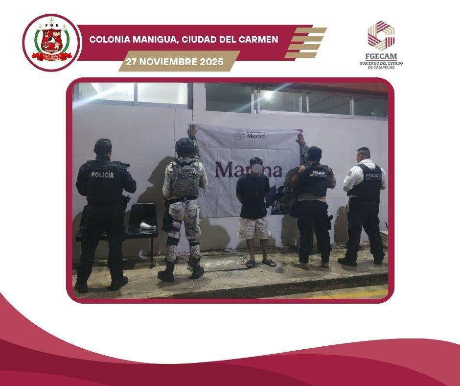 FGECAM EJECUTA CATEO EN LA COLONIA MANIGUA, CIUDAD DEL CARMEN